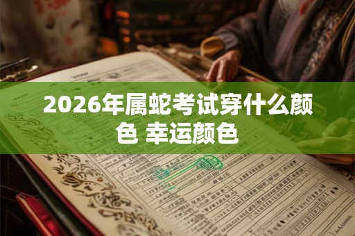 2026年属蛇考试穿什么颜色 幸运颜色