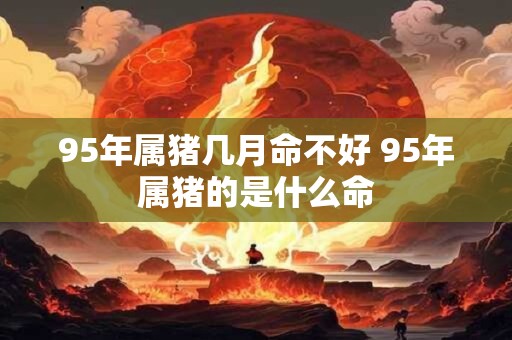 95年属猪几月命不好 95年属猪的是什么命