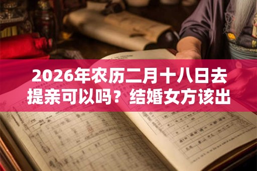 2026年农历二月十八日去提亲可以吗？结婚女方该出哪些东西？