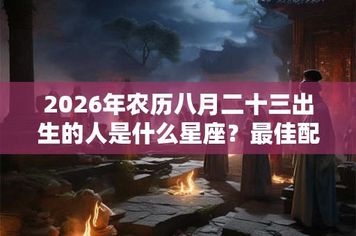 2026年农历八月二十三出生的人是什么星座？最佳配对查询！