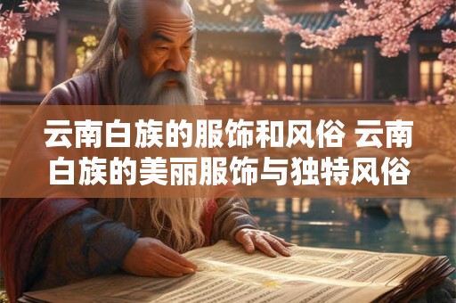 云南白族的服饰和风俗 云南白族的美丽服饰与独特风俗