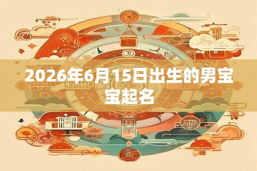 2026年6月15日出生的男宝宝起名