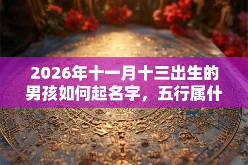 2026年十一月十三出生的男孩如何起名字，五行属什么