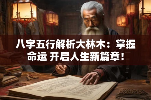 八字五行解析大林木：掌握命运 开启人生新篇章！