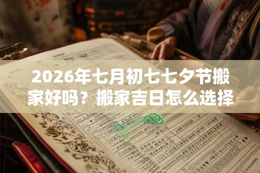 2026年七月初七七夕节搬家好吗？搬家吉日怎么选择？