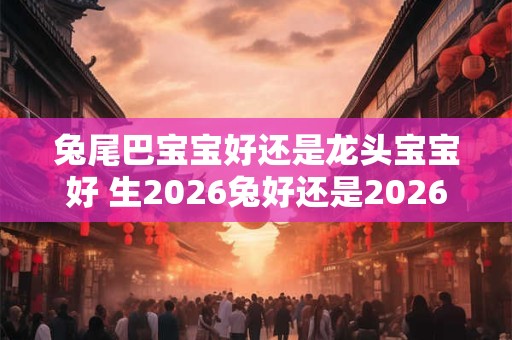 兔尾巴宝宝好还是龙头宝宝好 生2026兔好还是2026龙头宝宝好
