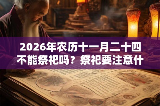 2026年农历十一月二十四不能祭祀吗？祭祀要注意什么？