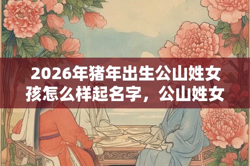 2026年猪年出生公山姓女孩怎么样起名字，公山姓女孩好名推荐