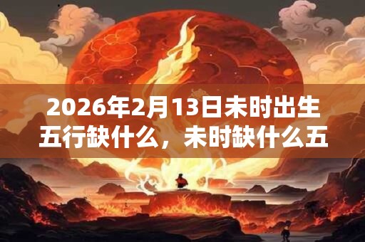 2026年2月13日未时出生五行缺什么，未时缺什么五行