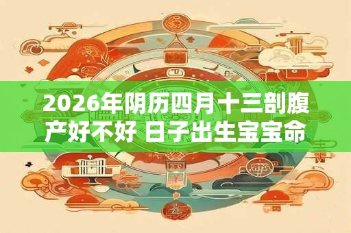 2026年阴历四月十三剖腹产好不好 日子出生宝宝命运 2026年阴历四月十三剖腹产好不好 日子出生宝宝命运