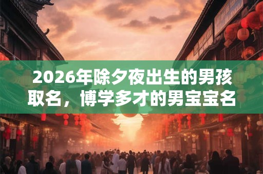 2026年除夕夜出生的男孩取名，博学多才的男宝宝名字