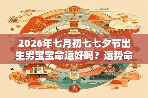 2026年七月初七七夕节出生男宝宝命运好吗？运势命数怎么样？