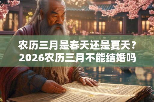 农历三月是春天还是夏天?2026农历三月不能结婚吗? 农历三月是春天还是夏天?2026农历三月不能结婚吗?
