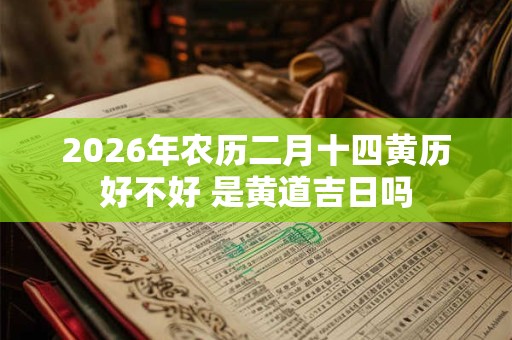 2026年农历二月十四黄历好不好 是黄道吉日吗
