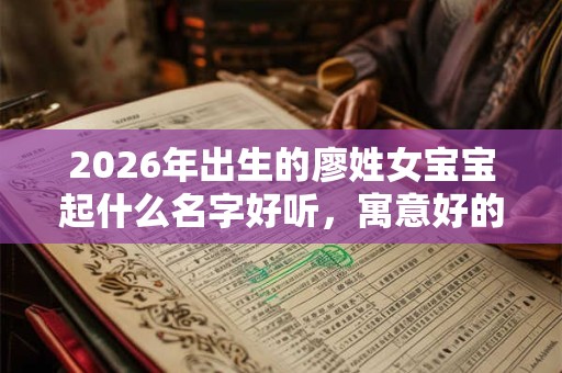 2026年出生的廖姓女宝宝起什么名字好听，寓意好的名字有哪些