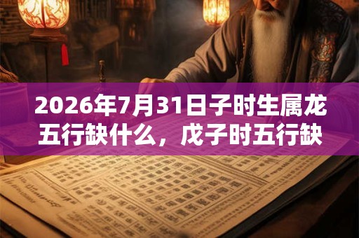 2026年7月31日子时生属龙五行缺什么,戊子时五行缺什么 2026年7月31日子时生属龙五行缺什么,戊子时五行缺什么