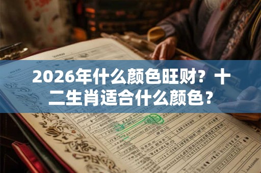 2026年什么颜色旺财？十二生肖适合什么颜色？