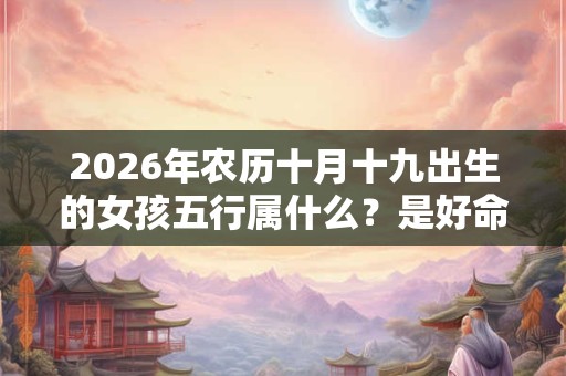 2026年农历十月十九出生的女孩五行属什么?是好命吗 2026年农历十月十九出生的女孩五行属什么?是好命吗