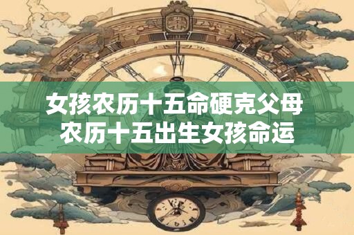 女孩农历十五命硬克父母 农历十五出生女孩命运 女孩农历十五命硬克父母 农历十五出生女孩命运