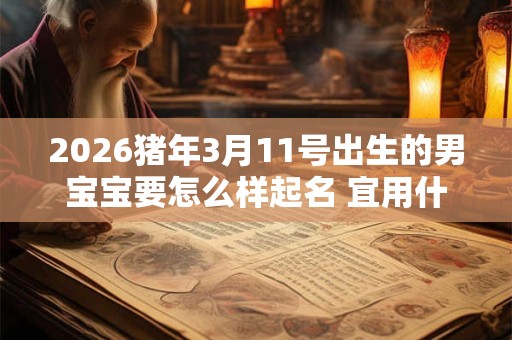 2026猪年3月11号出生的男宝宝要怎么样起名 宜用什么字