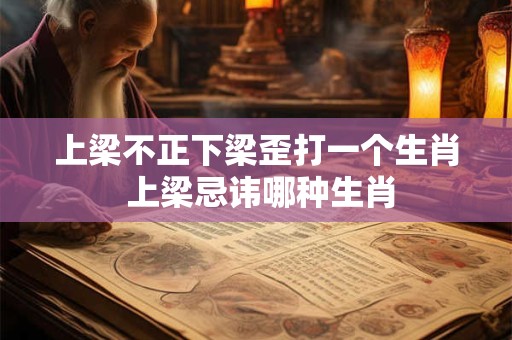 上梁不正下梁歪打一个生肖 上梁忌讳哪种生肖