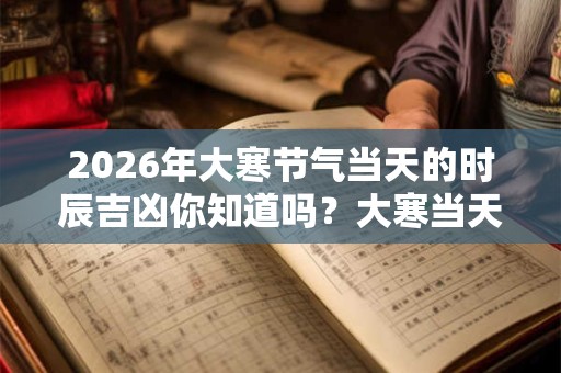 2026年大寒节气当天的时辰吉凶你知道吗？大寒当天可以出远门吗？