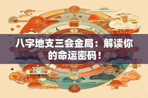 八字地支三会金局：解读你的命运密码！