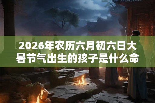 2026年农历六月初六日大暑节气出生的孩子是什么命 2026年农历六月初六日大暑节气出生的孩子是什么命