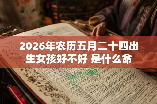 2026年农历五月二十四出生女孩好不好 是什么命