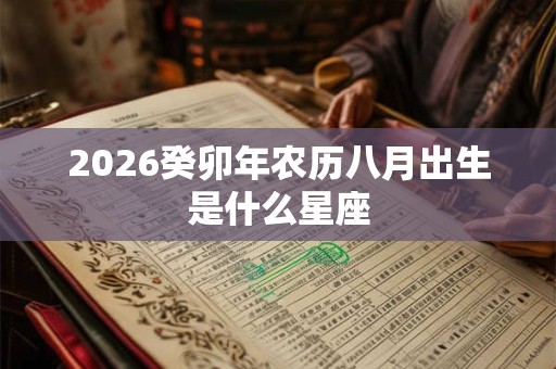 2026癸卯年农历八月出生是什么星座