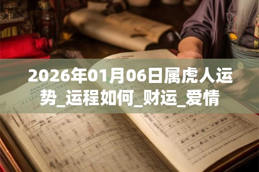 2026年01月06日属虎人运势_运程如何_财运_爱情