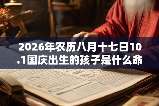 2026年农历八月十七日10.1国庆出生的孩子是什么命