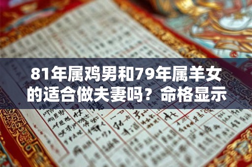 81年属鸡男和79年属羊女的适合做夫妻吗？命格显示不理想