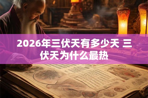 2026年三伏天有多少天 三伏天为什么最热 2026年三伏天有多少天 三伏天为什么最热