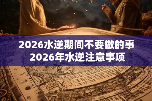 2026水逆期间不要做的事 2026年水逆注意事项 2026水逆期间不要做的事 2026年水逆注意事项
