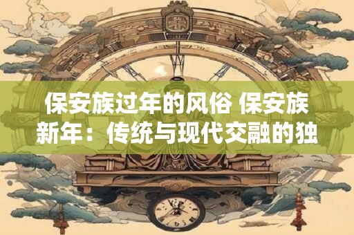 保安族过年的风俗 保安族新年：传统与现代交融的独特风俗