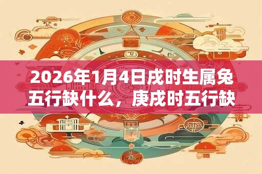 2026年1月4日戌时生属兔五行缺什么，庚戌时五行缺什么
