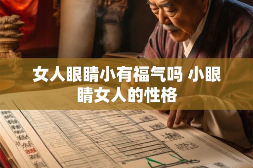 女人眼睛小有福气吗 小眼睛女人的性格