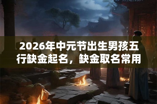 2026年中元节出生男孩五行缺金起名，缺金取名常用字