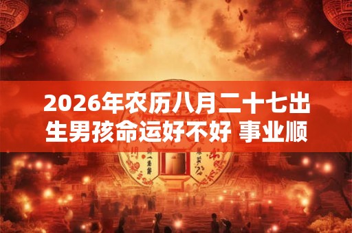 2026年农历八月二十七出生男孩命运好不好 事业顺利吗 2026年农历八月二十七出生男孩命运好不好 事业顺利吗