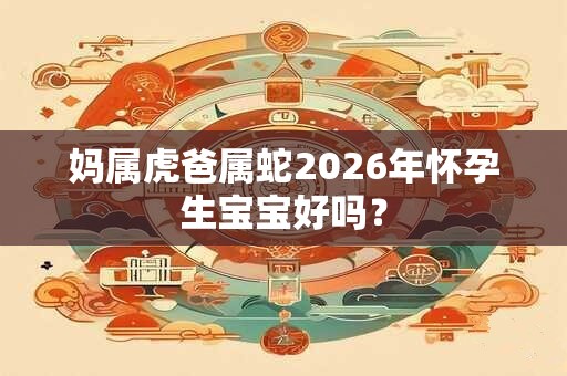 妈属虎爸属蛇2026年怀孕生宝宝好吗? 妈属虎爸属蛇2026年怀孕生宝宝好吗?