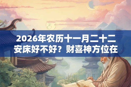 2026年农历十一月二十二安床好不好？财喜神方位在哪？