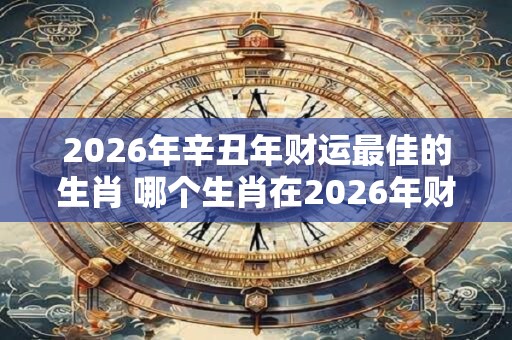 2026年辛丑年财运最佳的生肖 哪个生肖在2026年财运最佳 2026年辛丑年财运最佳的生肖 哪个生肖在2026年财运最佳