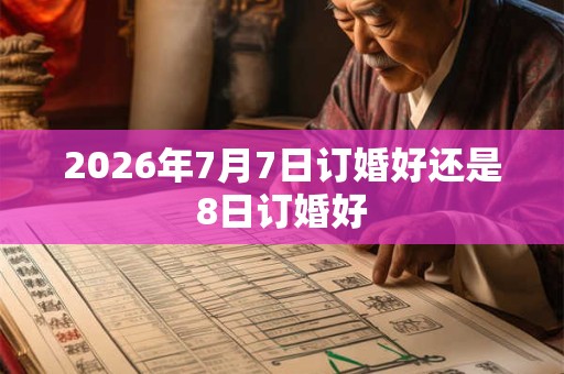 2026年7月7日订婚好还是8日订婚好