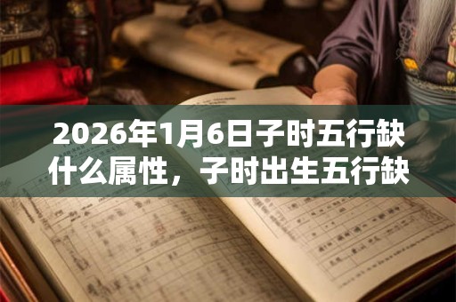 2026年1月6日子时五行缺什么属性，子时出生五行缺什么