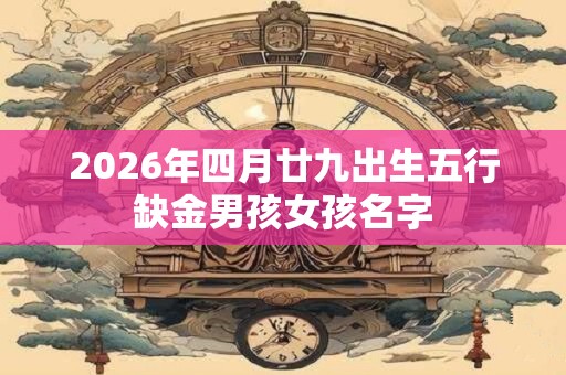2026年四月廿九出生五行缺金男孩女孩名字