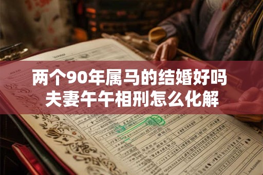 两个90年属马的结婚好吗 夫妻午午相刑怎么化解