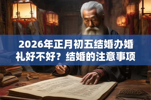 2026年正月初五结婚办婚礼好不好？结婚的注意事项一览！