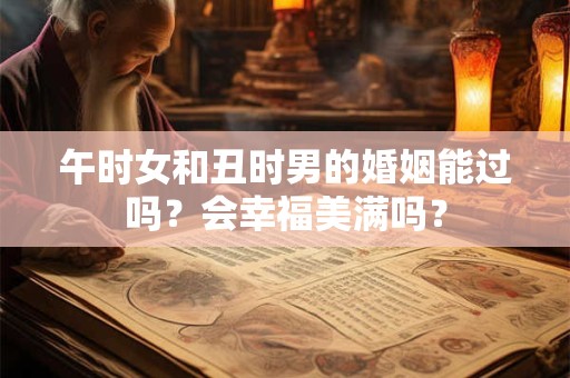 午时女和丑时男的婚姻能过吗？会幸福美满吗？