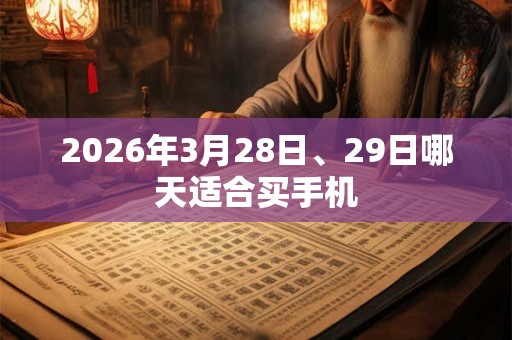 2026年3月28日、29日哪天适合买手机 2026年3月28日、29日哪天适合买手机